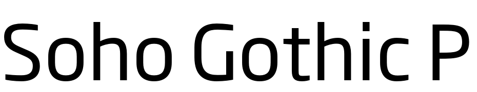 Soho Gothic Pro Regular cкачать шрифт бесплатно